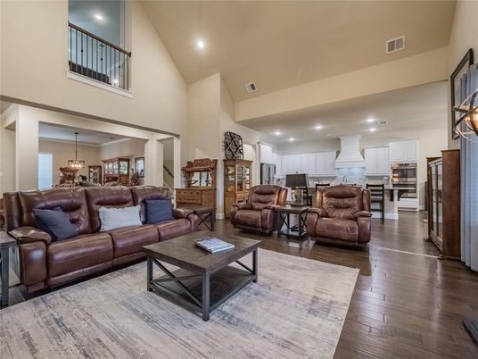 Interior, Kitchen, Living room, Pendant Lights, Recessed Lighting, Stainless Steel Appliances, Wood Texture Flooring