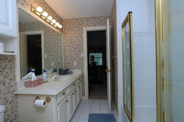 Bathroom, Dual Sink Vanities, Glass Shower, Interior