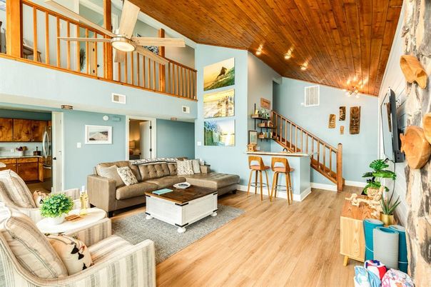 Interior, Living room, Wooden Ceilings, Wood Texture Flooring
