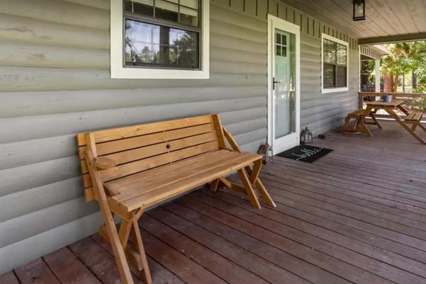 Exterior, Wood Texture Flooring