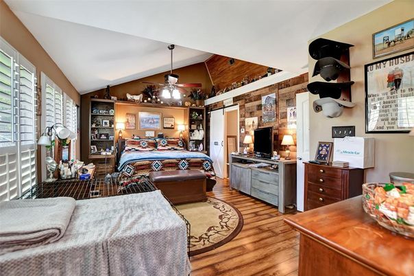 Bedroom, Interior, Wood Texture Flooring