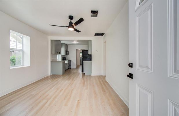 Interior, Kitchen, Wood Texture Flooring
