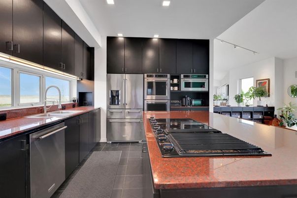 Interior, Kitchen, Recessed Lighting, Stainless Steel Appliances