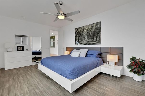 Bedroom, Interior, Wood Texture Flooring