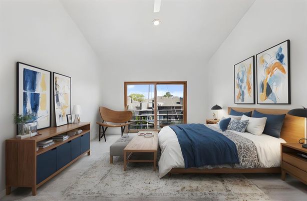 Bedroom, Interior, Recessed Lighting