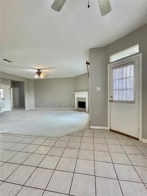 Empty room, Fireplace, Interior