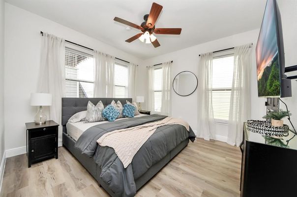 Bedroom, Interior, Wood Texture Flooring