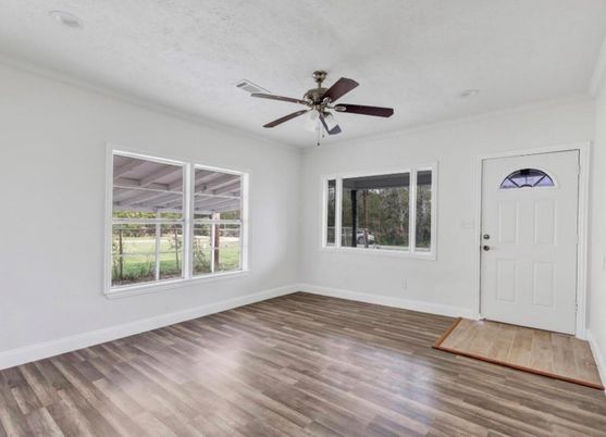Empty room, Interior, Wood Texture Flooring