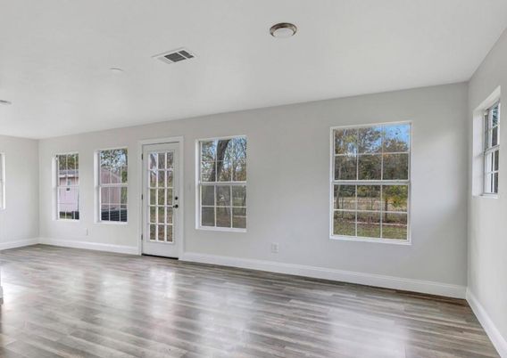 Empty room, Interior, Wood Texture Flooring
