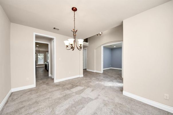 Chandelier, Empty room, Interior, Recessed Lighting