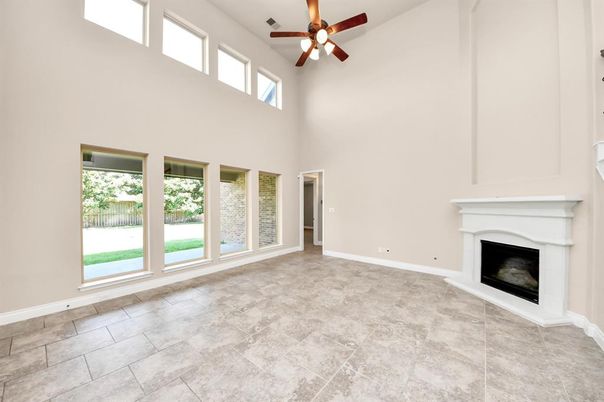 Empty room, Fireplace, Interior