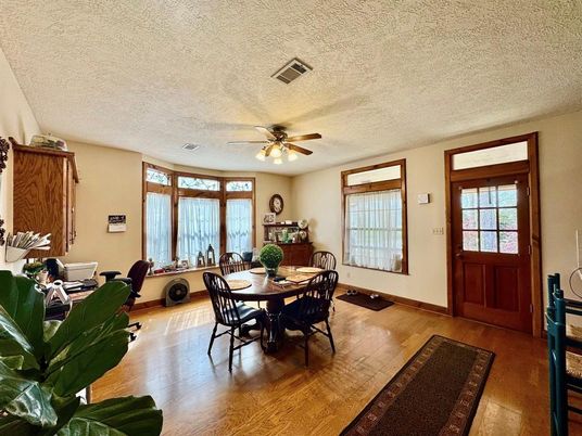 Dining room, Interior, Wood Texture Flooring