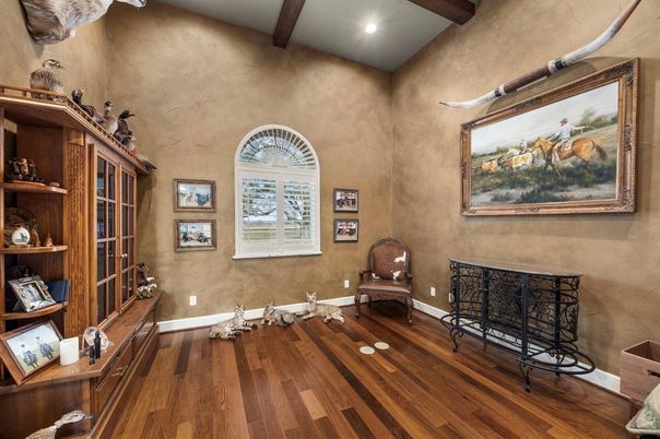 Interior, Recessed Lighting, Wooden Beams, Wood Texture Flooring