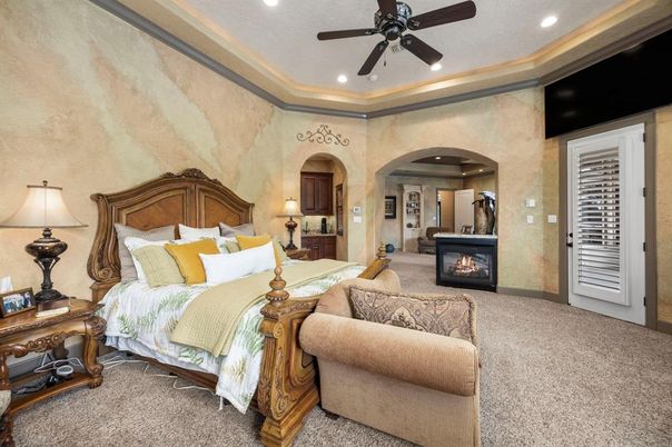 Bedroom, Interior, Recessed Lighting