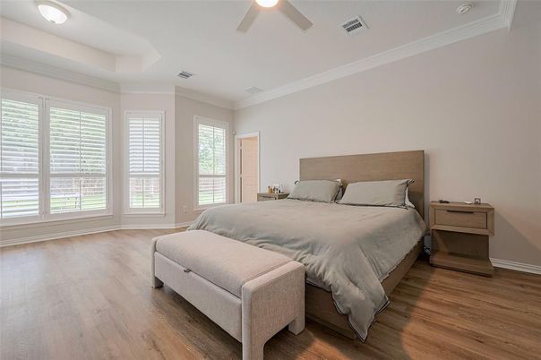 Bedroom, Interior, Wood Texture Flooring