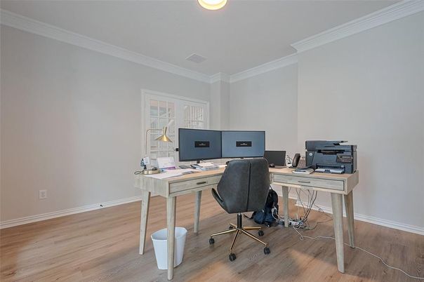 Home Office, Interior, Wood Texture Flooring