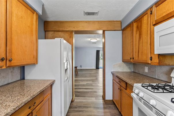 Interior, Kitchen, Wood Texture Flooring