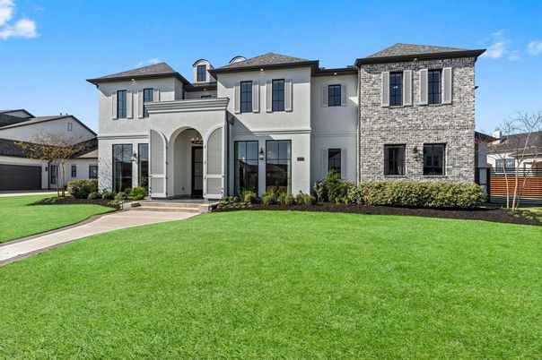 Attached, Exterior, Facade, Brick Facade, French Provincial