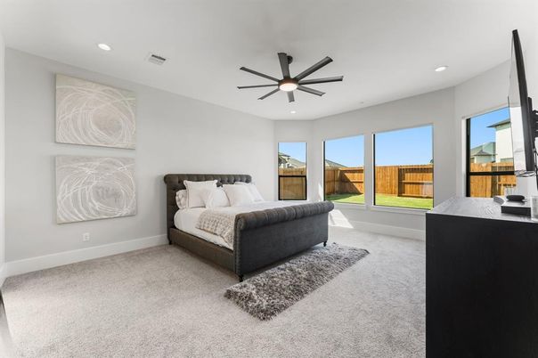 Bedroom, Interior, Recessed Lighting