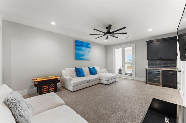 Interior, Living room, Recessed Lighting