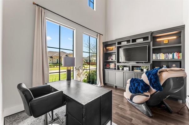 Home Office, Interior, Wood Texture Flooring
