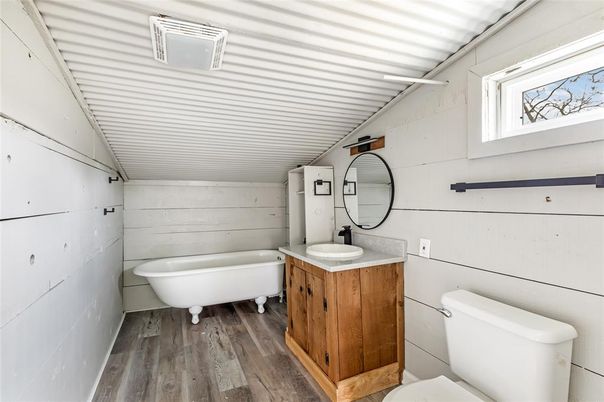 Bathroom, Interior, Wood Texture Flooring
