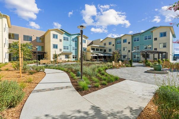 Backyard, Exterior, Facade, Condo Building