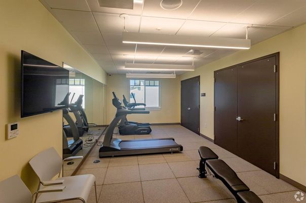 Fitness Equipment, Interior, Recessed Lighting