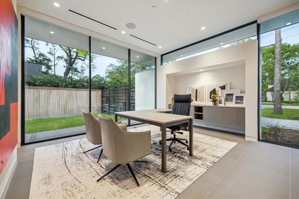 Home Office, Interior, Recessed Lighting