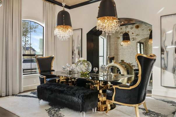 Chandelier, Dining room, Interior