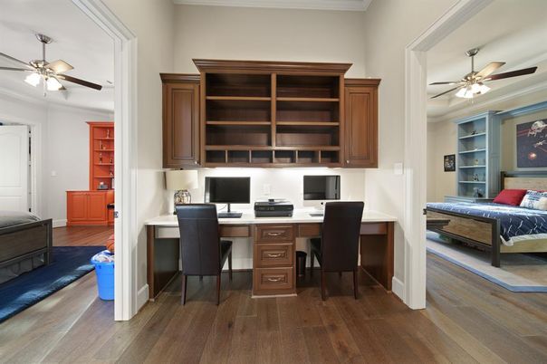 Home Office, Interior, Wood Texture Flooring