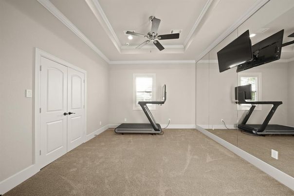 Fitness Equipment, Interior, Recessed Lighting