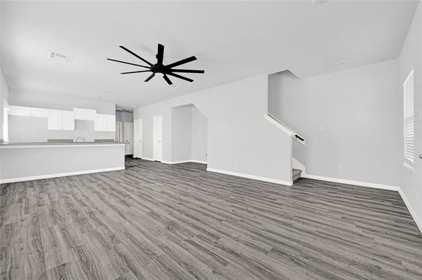 Empty room, Interior, Kitchen, Wood Texture Flooring