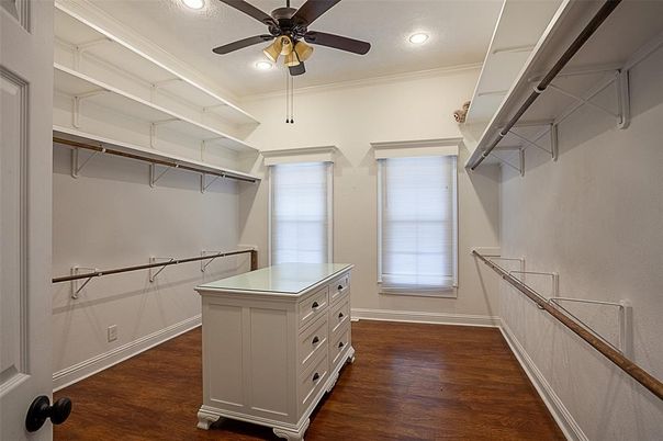 Interior, Recessed Lighting, Walk-in Closets, Wood Texture Flooring