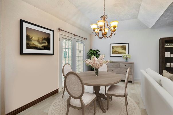 Chandelier, Dining room, Interior