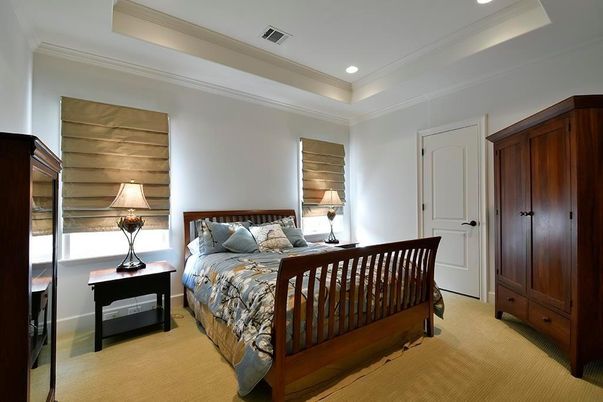 Bedroom, Interior, Recessed Lighting