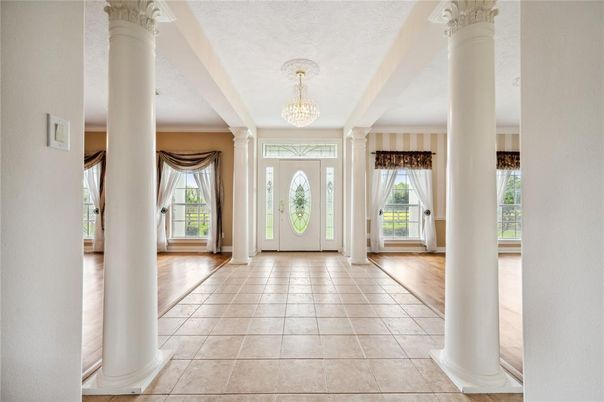 Chandelier, Interior, Wood Texture Flooring