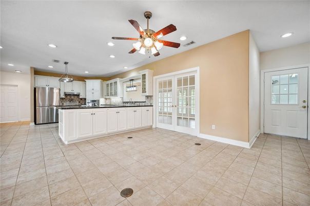 Interior, Kitchen, Pendant Lights, Recessed Lighting, Stainless Steel Appliances