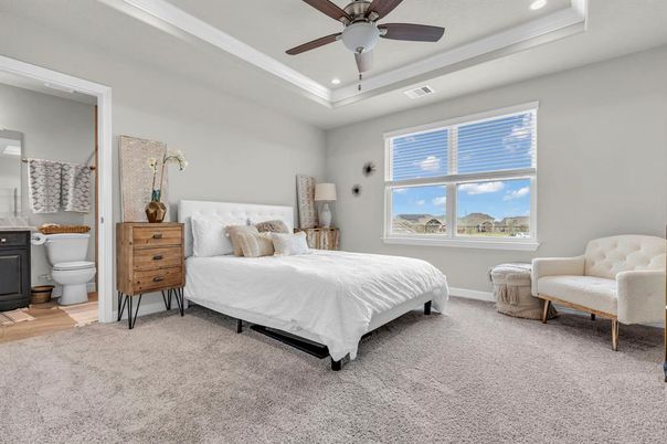 Bathroom, Bedroom, Interior, Recessed Lighting, Wood Texture Flooring