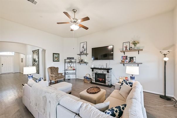 Fireplace, Interior, Living room, Wood Texture Flooring