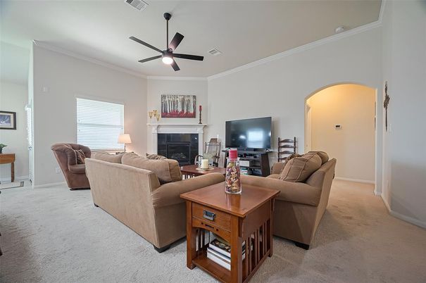 Dining room, Fireplace, Interior, Living room