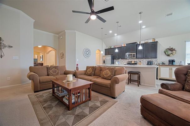 Interior, Kitchen, Living room, Pendant Lights, Recessed Lighting