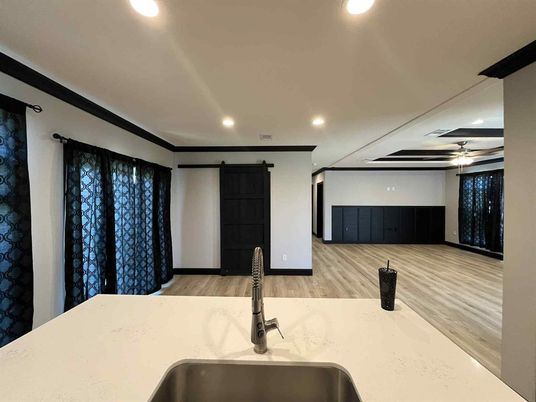 Interior, Recessed Lighting, Wood Texture Flooring