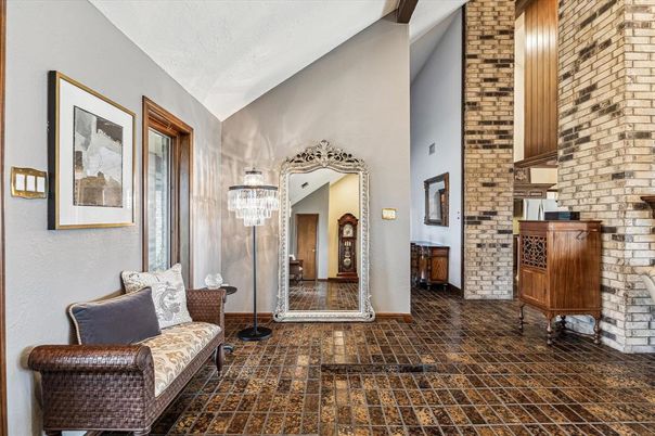 Chandelier, Interior, Stone Walls
