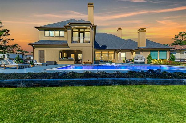 Backyard, Exterior, Facade, Pool, French Provincial