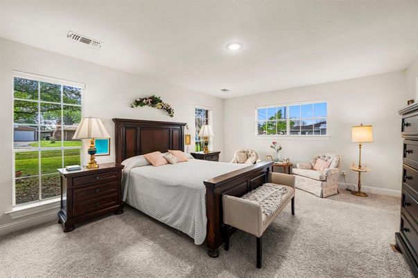 Bedroom, Interior, Recessed Lighting