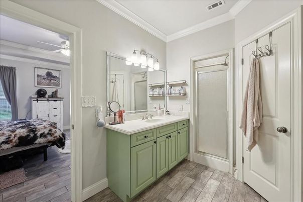 Bathroom, Interior, Wood Texture Flooring