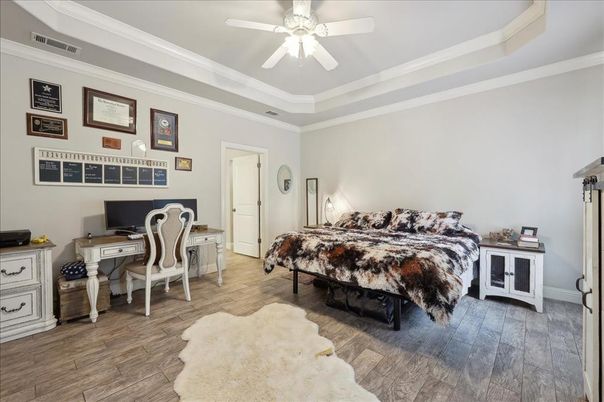 Bedroom, Home Office, Interior, Wood Texture Flooring