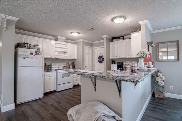 Interior, Kitchen, Wood Texture Flooring