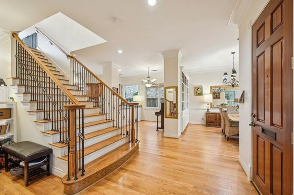 Chandelier, Interior, Recessed Lighting, Wood Texture Flooring